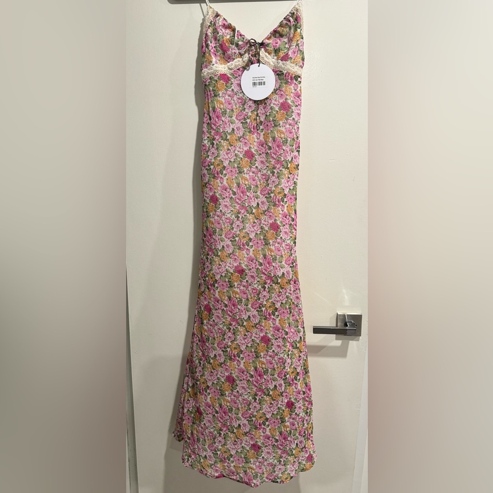 Princess Polly maxi dress pink floral